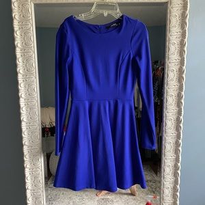 Lulus royal blue long sleeve mini dress